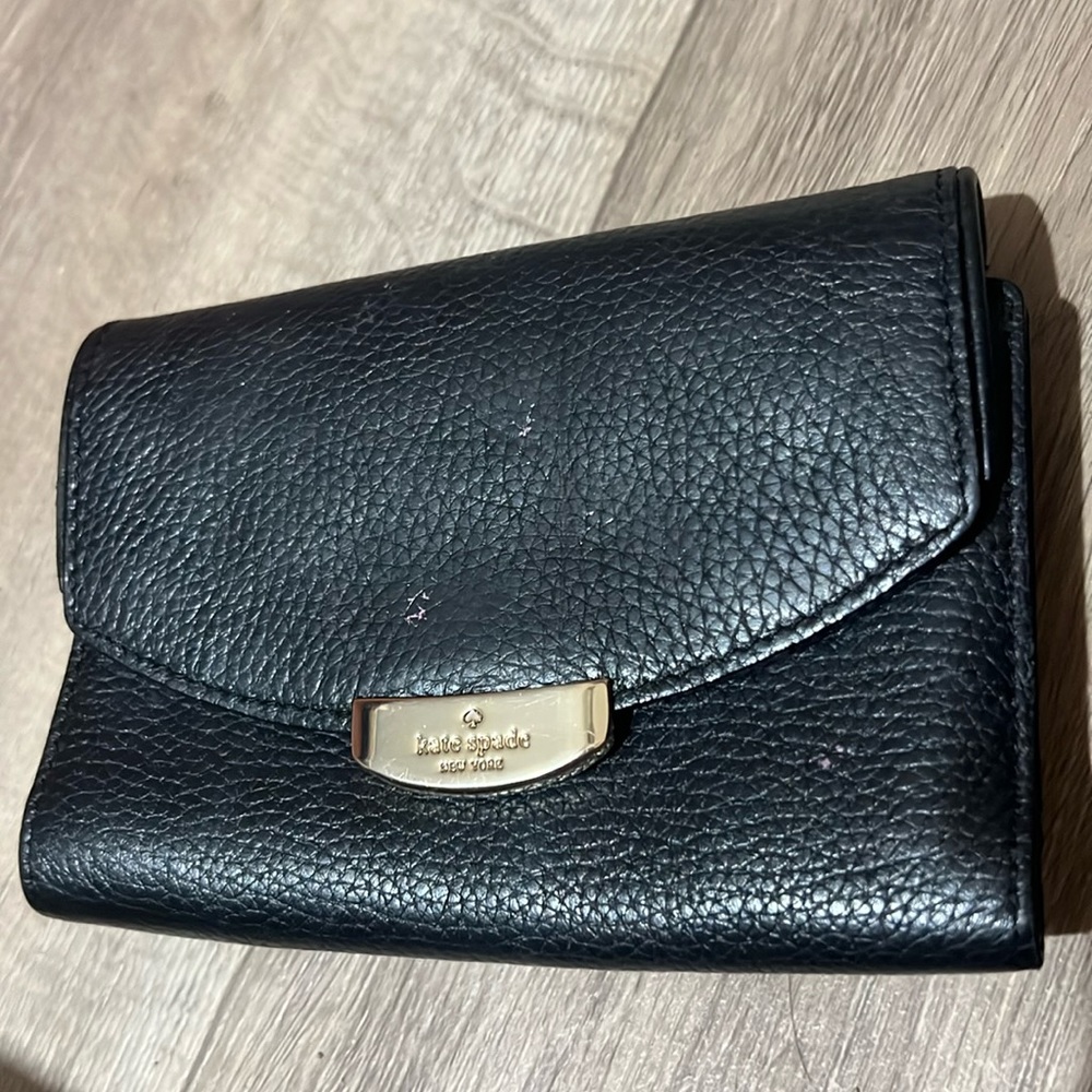 Kate spade black leather wallet